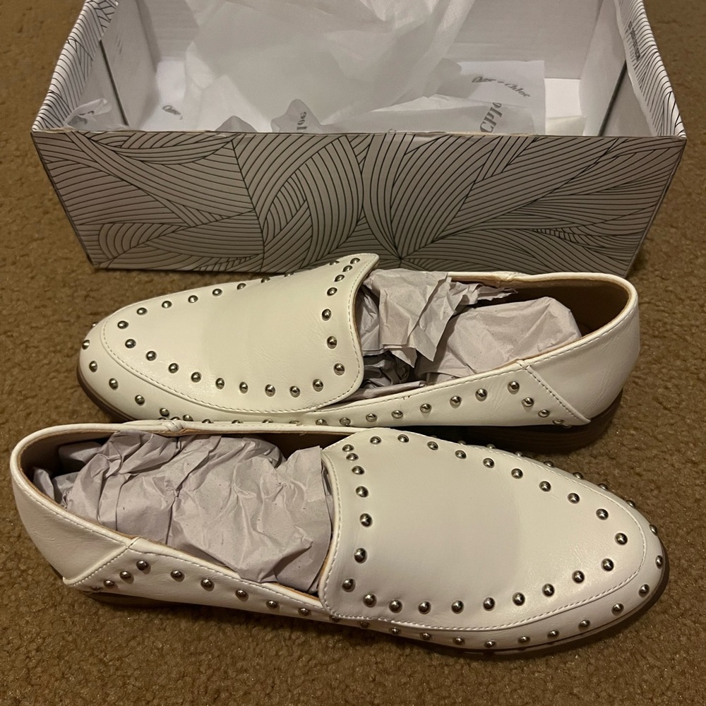 Chase + Chloe Steps Ahead Studded Loafers